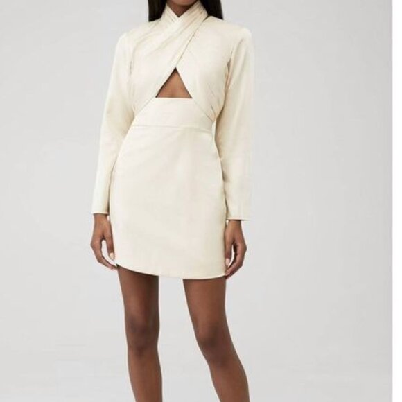 Keepsake Emilio LS Mini Dress Metallic Oyster - Picture 2 of 13